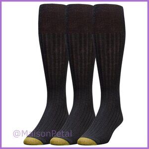Men's Wool Blend Over-The-Calf Dress Socks 3-Pack Size 6-12.5